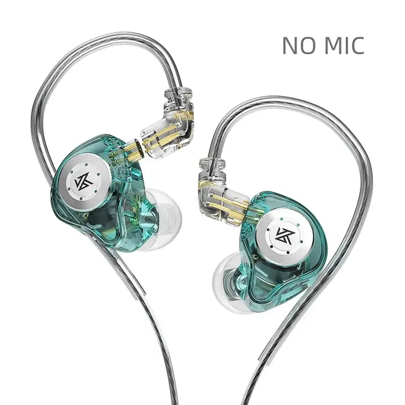 KZ EDX Pro In-Ear Monitors | Tidesmit HiFi Bass Wired Earbuds EDXProCyan NOMIC Tidesmit