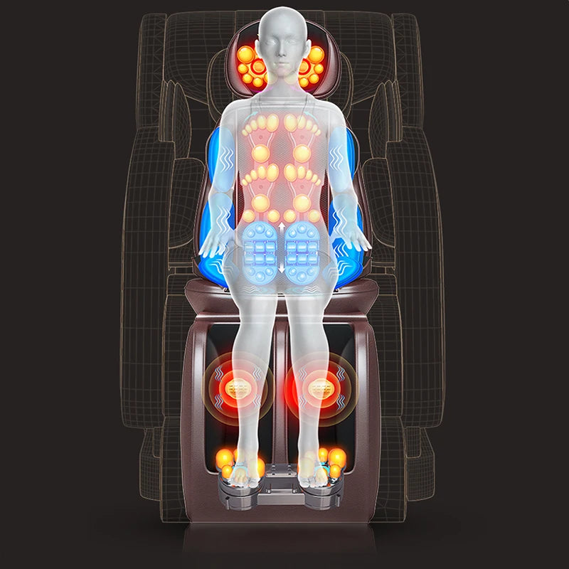 Electric Massager for Neck and Back Pain Relief with Heat by Tidesmit Massage Cushion Tidesmit