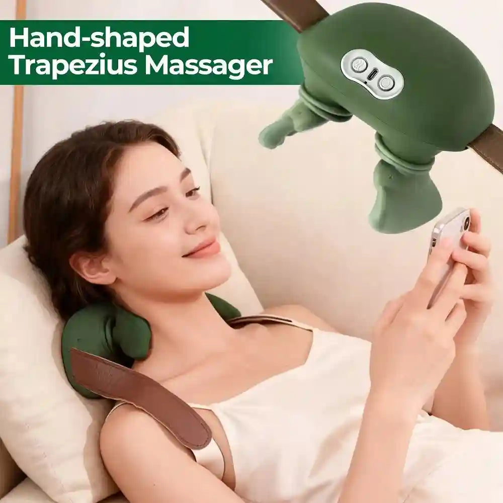 Tidesmit 4D Electric Massager - Portable Neck and Shoulder Relief Back Massage Instrument Tidesmit