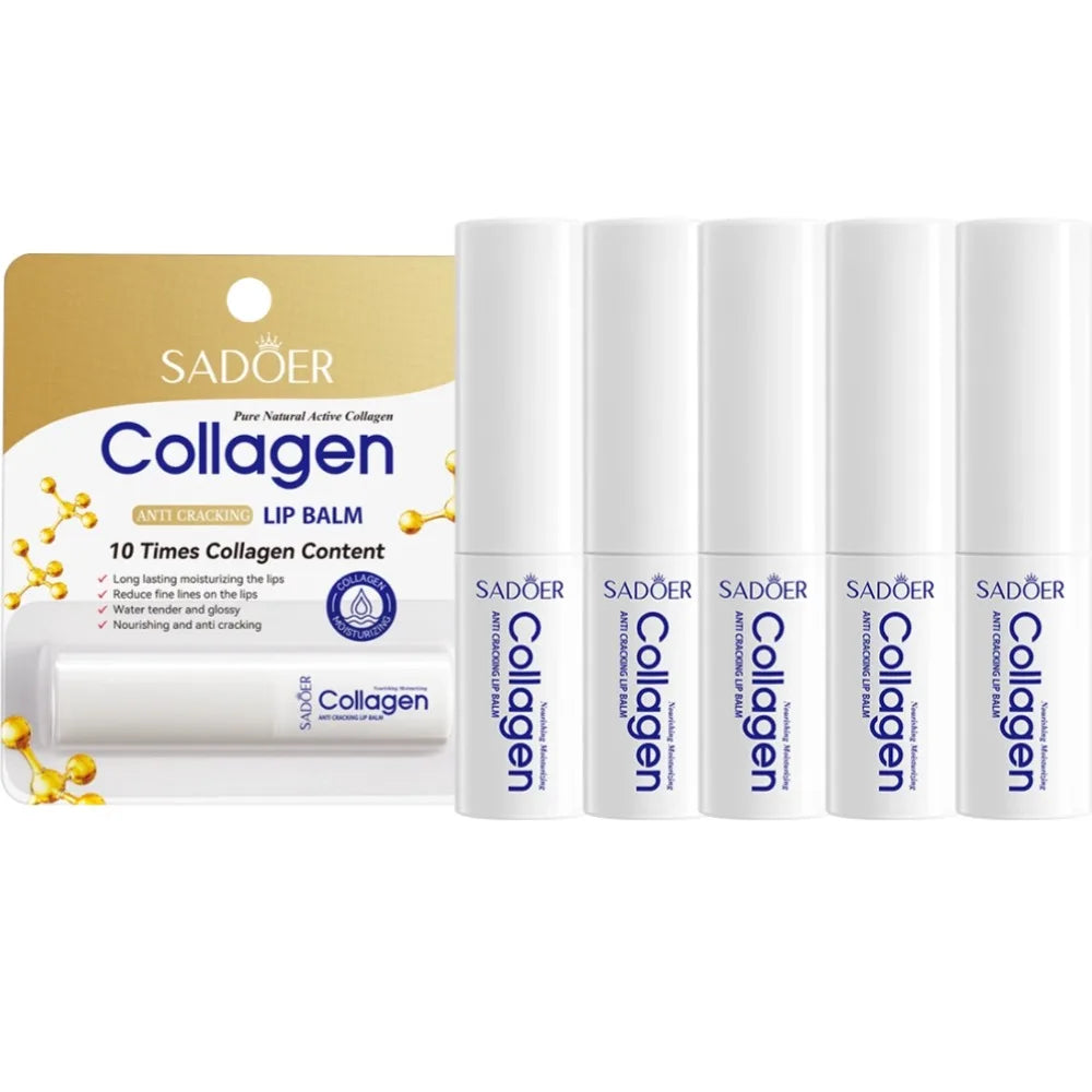 Moisturizing Lip Balm for Dry Lips - Hydrating Collagen Treatment Stick Lip Care Tidesmit