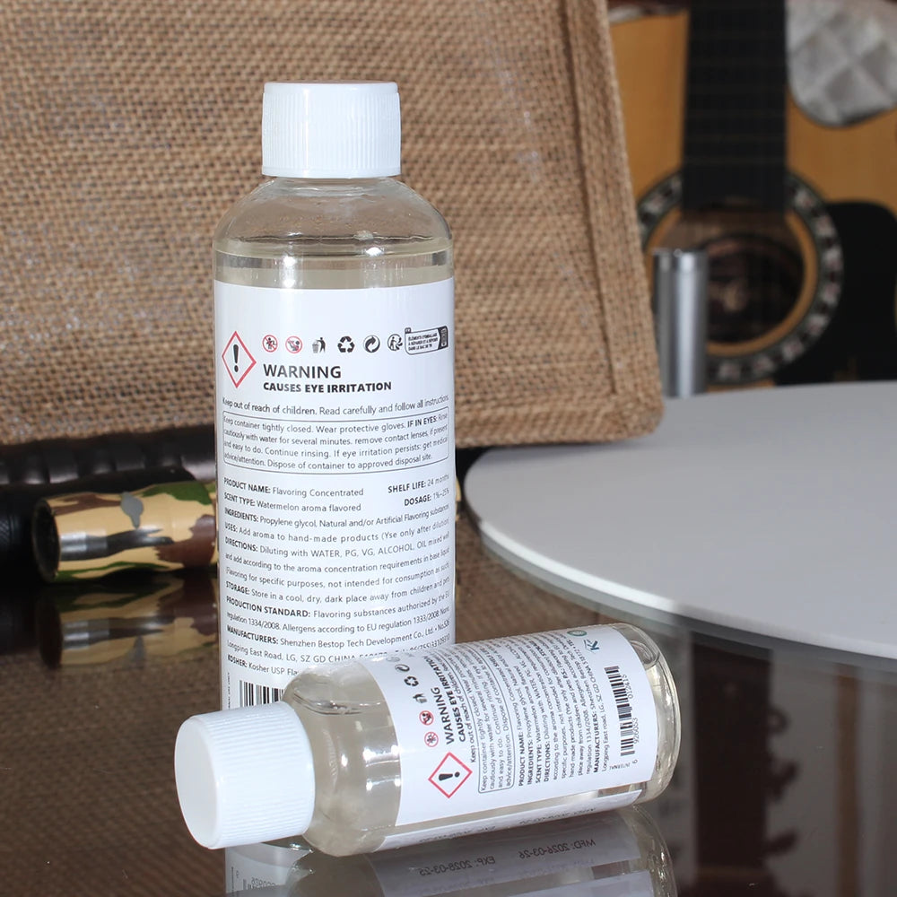 Watermelon Flavor Concentrate PG Based Water Soluble Sweet Fruit Taste Strong Aroma Stable for DIY VP Liquid & Home Brewing