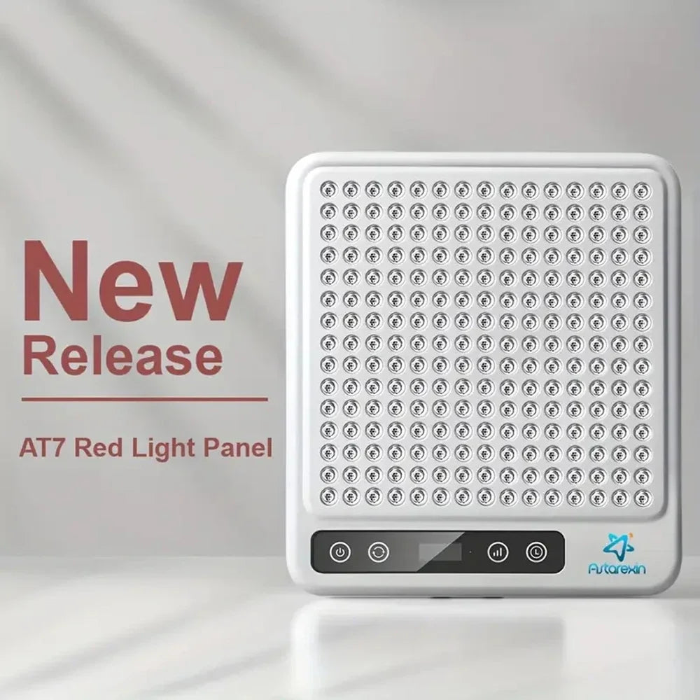 Astarexin Red Light Therapy Panel Device LED Facial Anti-inflammatory Skin Care Light 660nm850nm Lamp for Anti-Aging Pain Relief