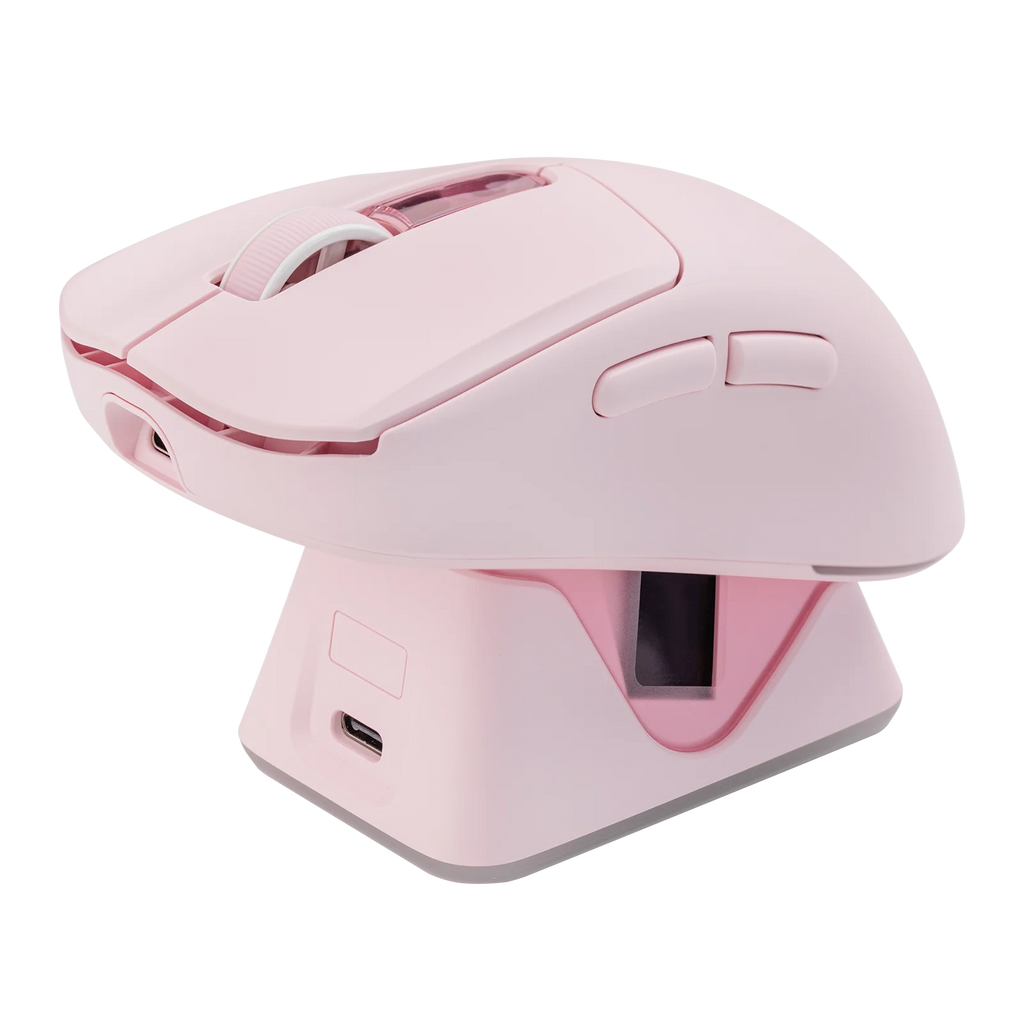 EPOMAKER NEX Lite Wireless Gaming Mouse Wired/Bluetooth/2.4Ghz Ergonomic PAW3311 Sensor Mouse with Dual-Screen for PC/Mac/Linux
