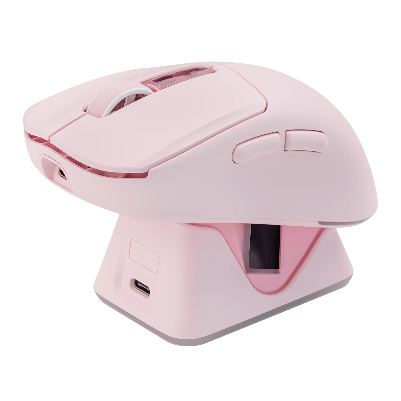 EPOMAKER NEX Lite Wireless Gaming Mouse Wired/Bluetooth/2.4Ghz Ergonomic PAW3311 Sensor Mouse with Dual-Screen for PC/Mac/Linux