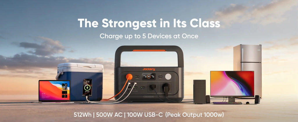 Jackery Portable Power Station Explorer 500 v2 and Carrying Case (S), Solar Generator for Home Use, Emergency Backup, Road Trip