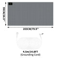 6 Size Grounding Mat Soft PU Pad for Improves Sleep Enhanced Circulation Reduces Pain Home Yoga Foot Mat Table Desk Rug
