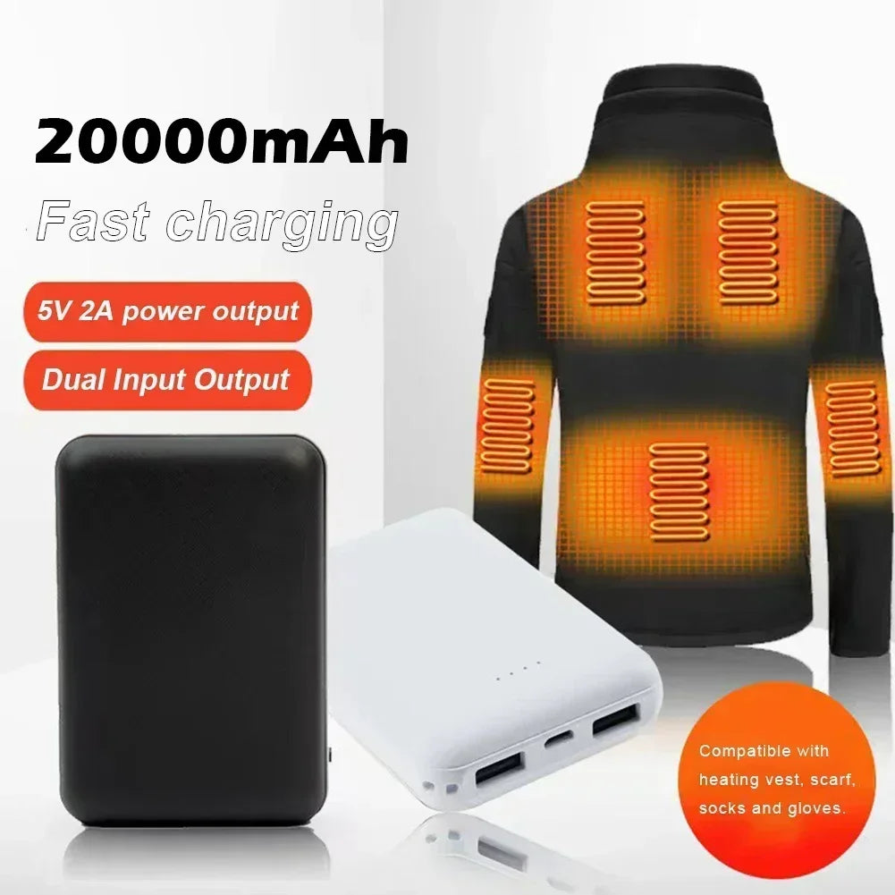 Portable Charger 20000mAh for Heated Vests - Fast Charging PD Power Delivery Tidesmit
