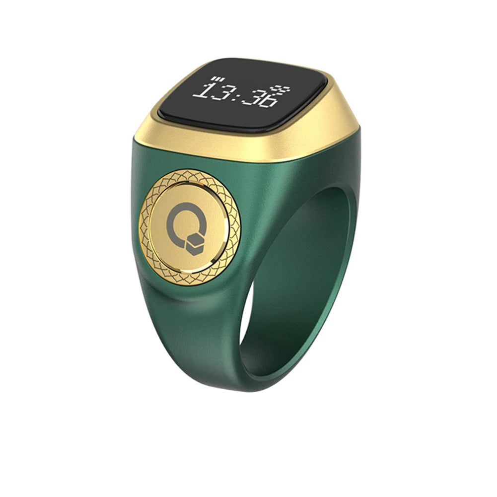 Smart Zikr Ring With Digital Counter, Vibration Alerts, and Health Tracking Tidesmit
