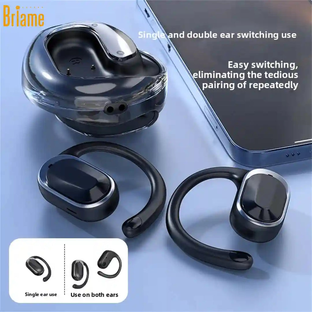 Wireless Over-Ear Headphones with Mic - Low Latency Gaming Black Tidesmit