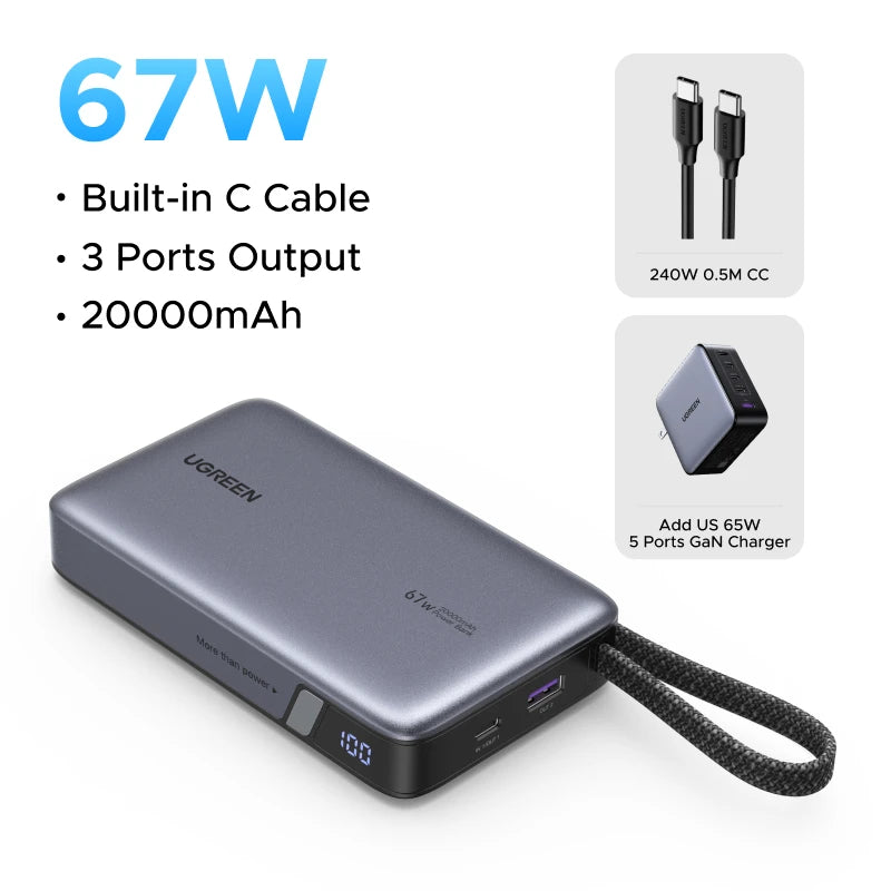 145W 20000mAh Laptop Power Bank with PD Fast Charging - Tidesmit Add 65W US Charger China Mainland Tidesmit