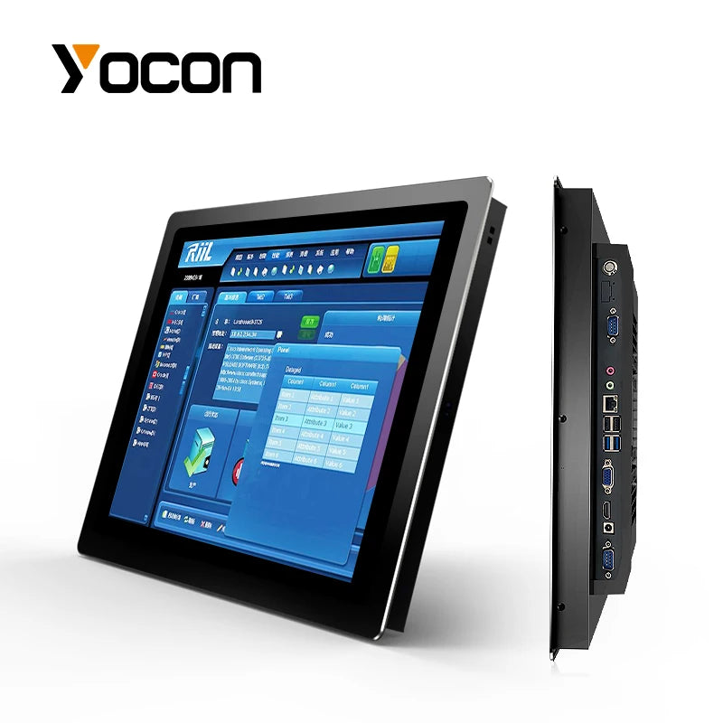 15 inch Industrial Touch Panel PC IP65 Waterproof I5-6200U 8+128G Win11 Touchable Computer Embedded Touch Screen