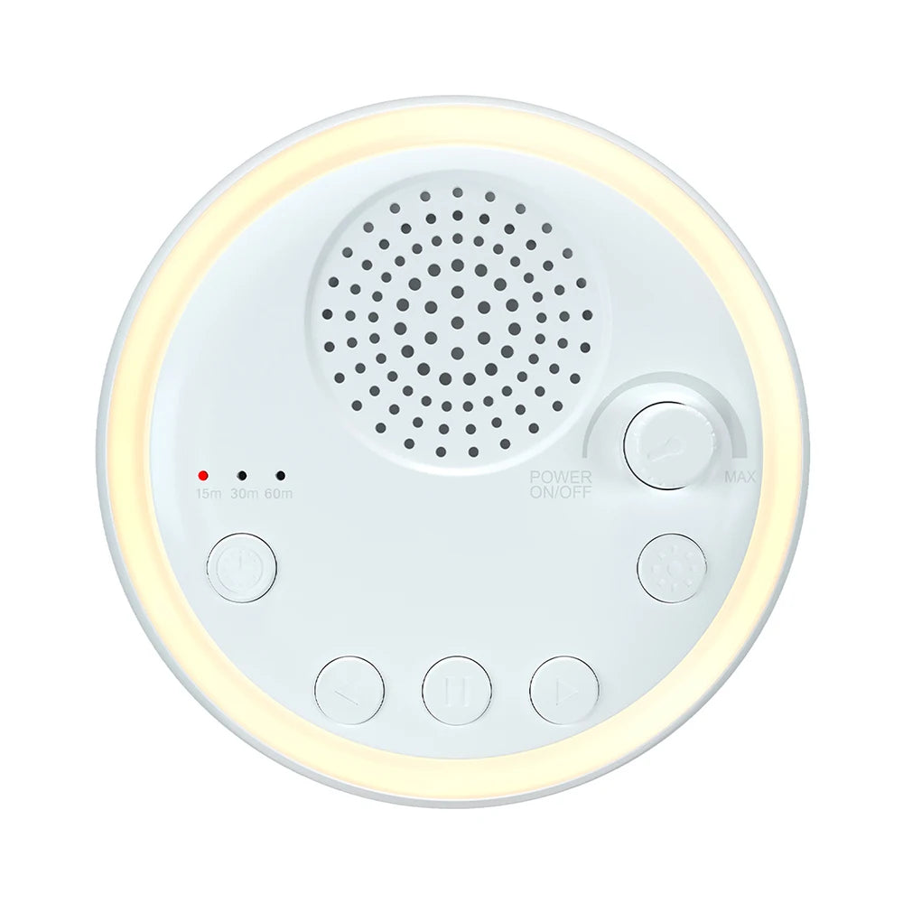 16 Soothing Sounds 15/30/60 min Timer White Noise Machine Mini Baby Sleep Machine Built-in Night Light for Baby Kids Adults