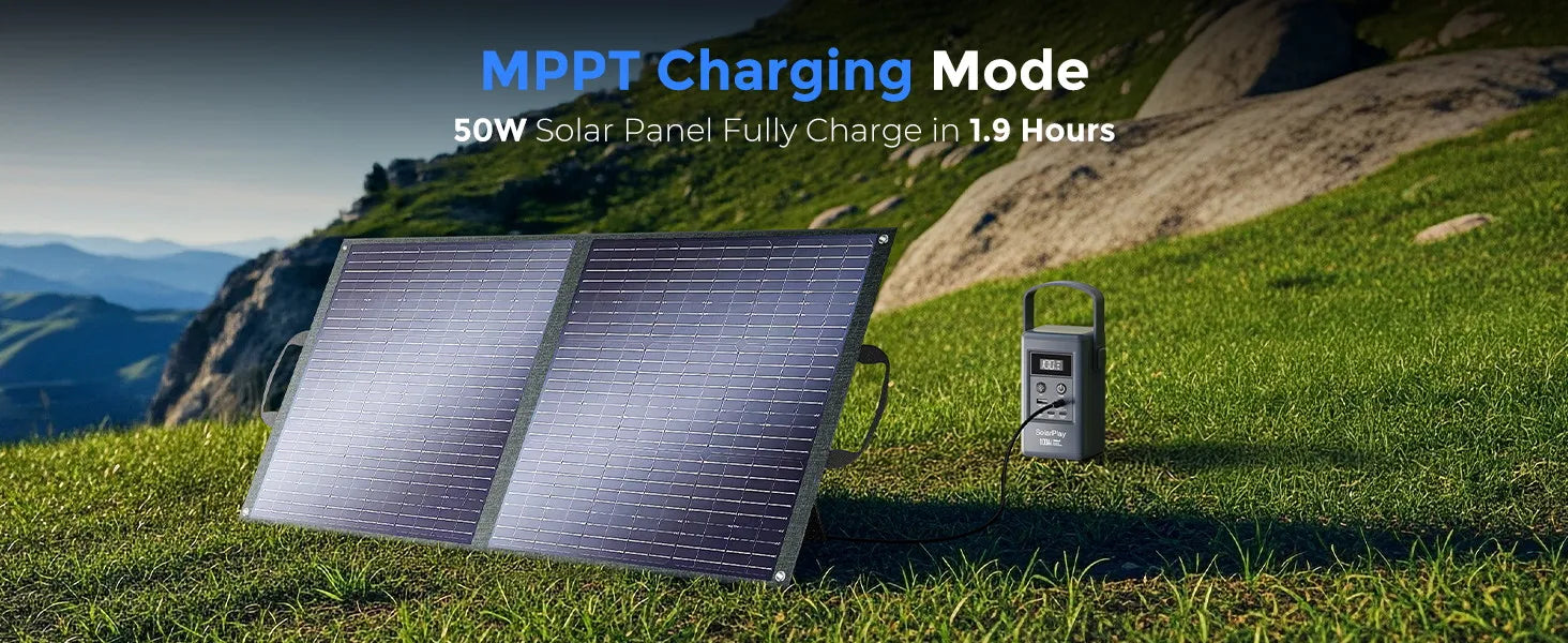 SolarPlay Q100 Power Bank 25000mAh Portable Power Station For Outdoor Battery Emergency Power Camping Solar Generator