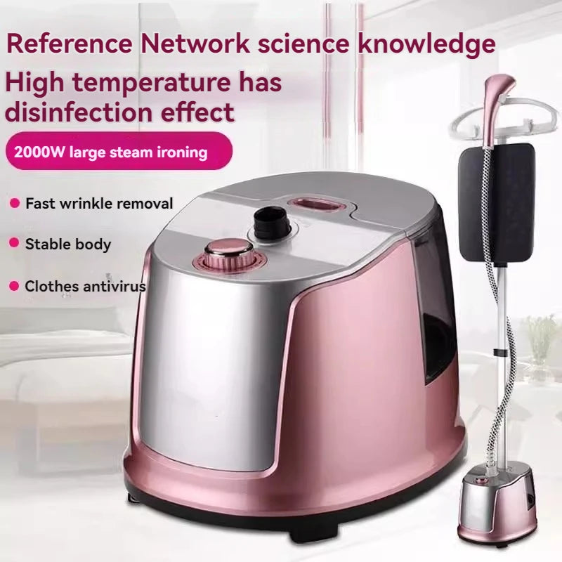 Tidesmit high-power vertical steam iron for clothes, showcasing compact handheld design for efficient garment care