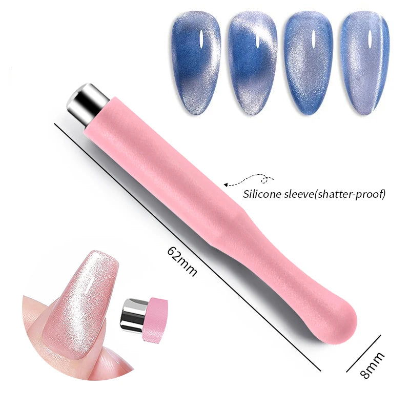 Magnetic Cat Eye Gel Nail Polish – Reflective UV Soak Off Kit Permanent Makeup Machines Magnetic Stick 03 Tidesmit