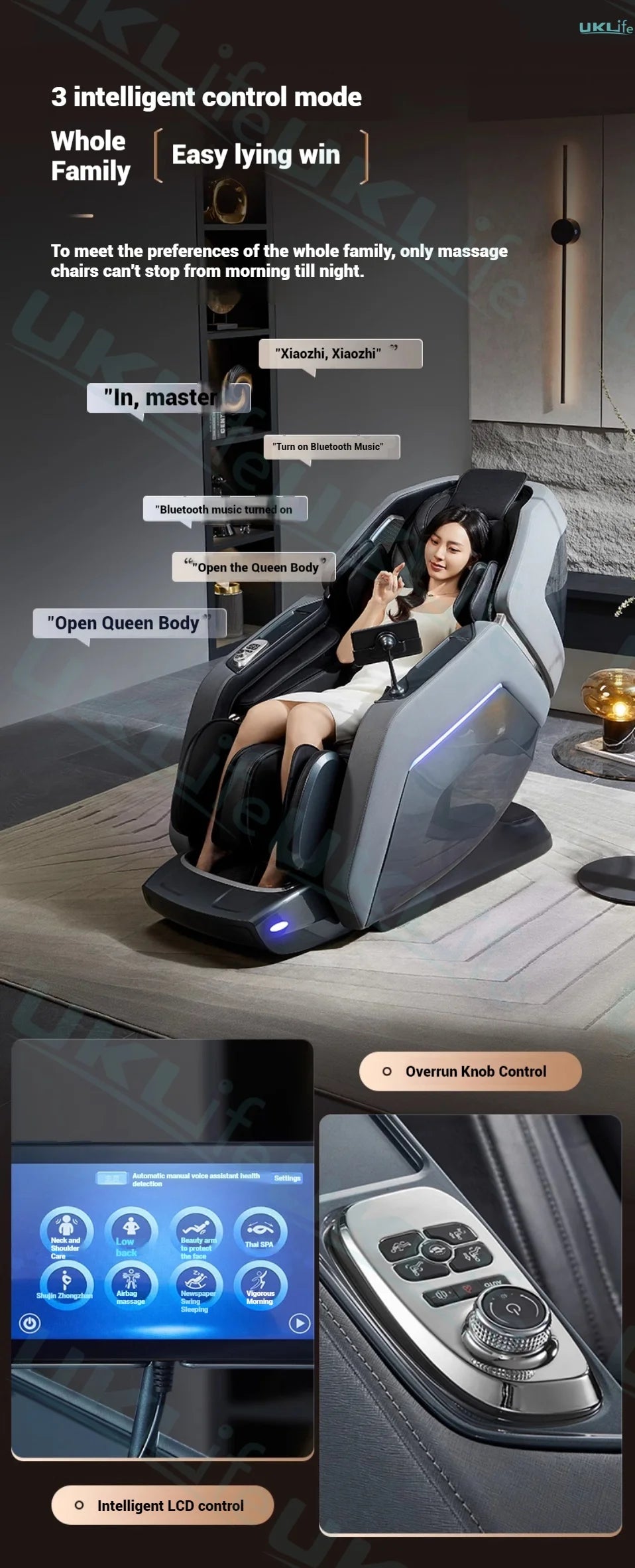 Tidesmit 4D Dual Core Full Body Massage Chair with Zero Gravity Relief Body Shaping Massage Equipment Tidesmit