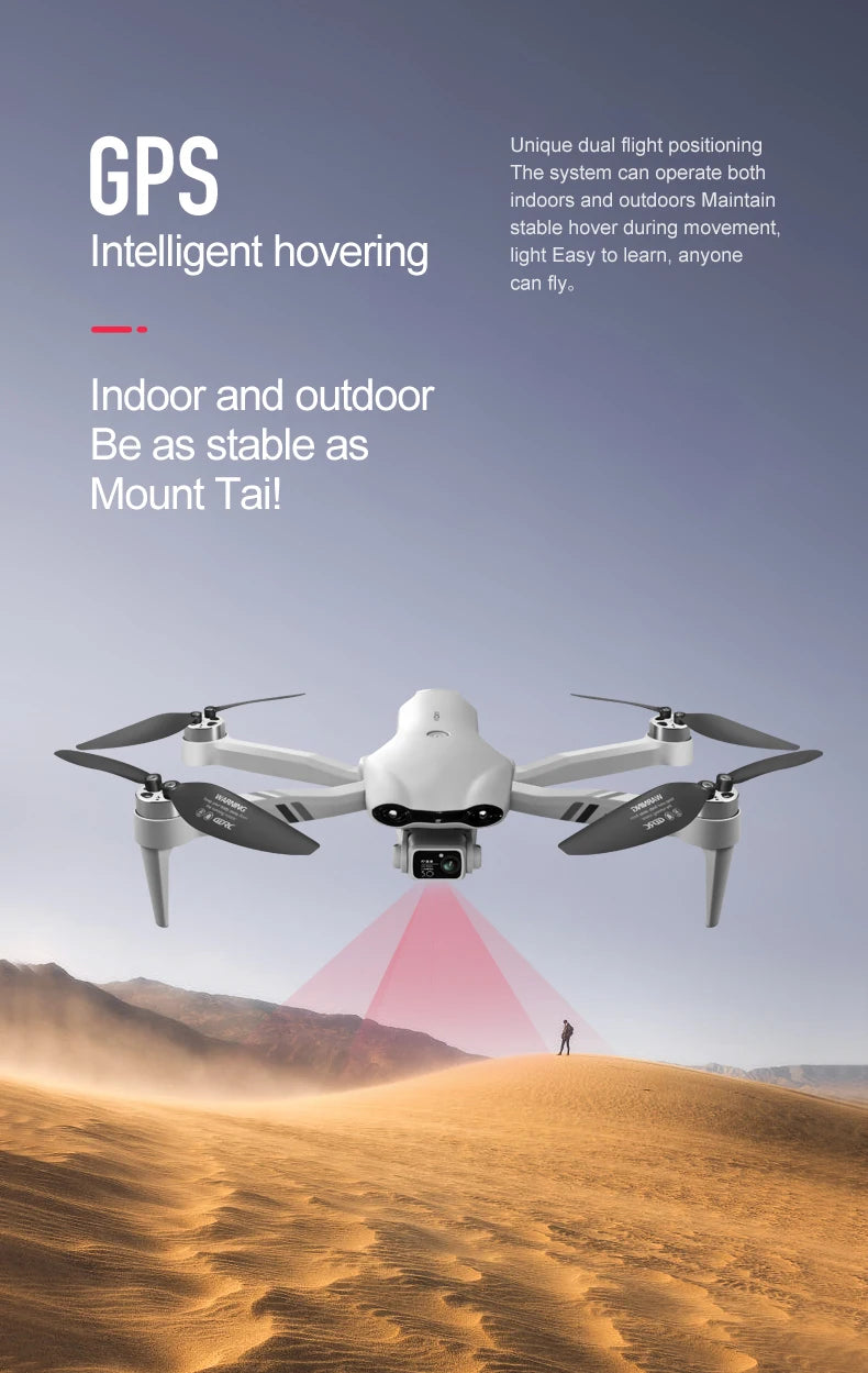 GPS Drone with 8K Dual Camera - Foldable Brushless Quadcopter Tidesmit