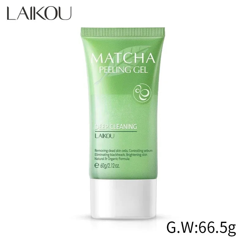 Matcha Exfoliating Peeling Gel | Deep Facial Scrub for Glowing Skin Scrubs Treatments Tidesmit