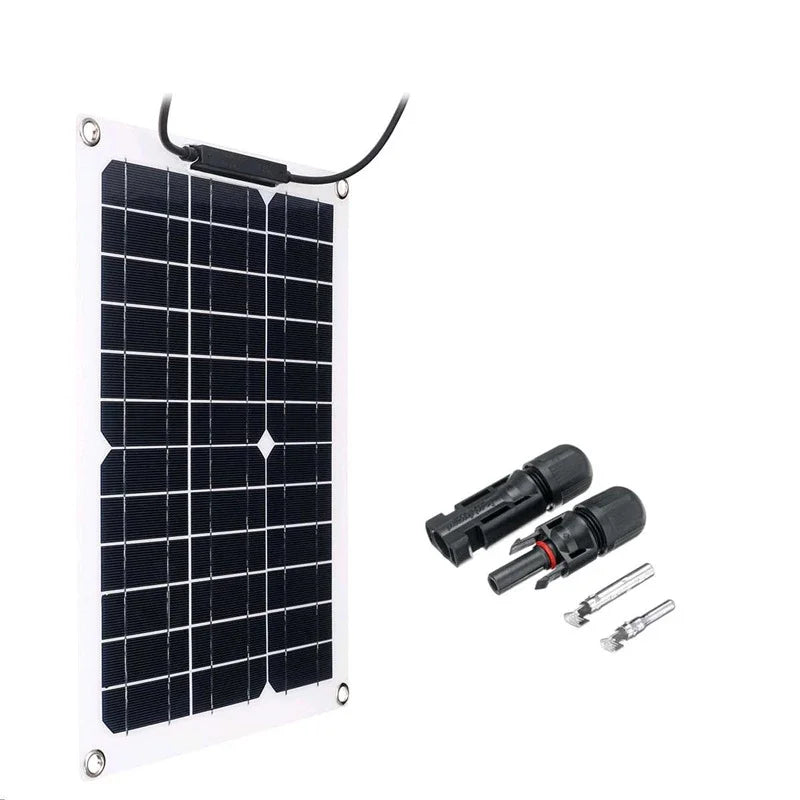 Ultimate Portable Power Bank: 500W/1000W Flexible Solar Panel for Off-Grid Marine & RV Use | 12V Charger with MC4 & Controller