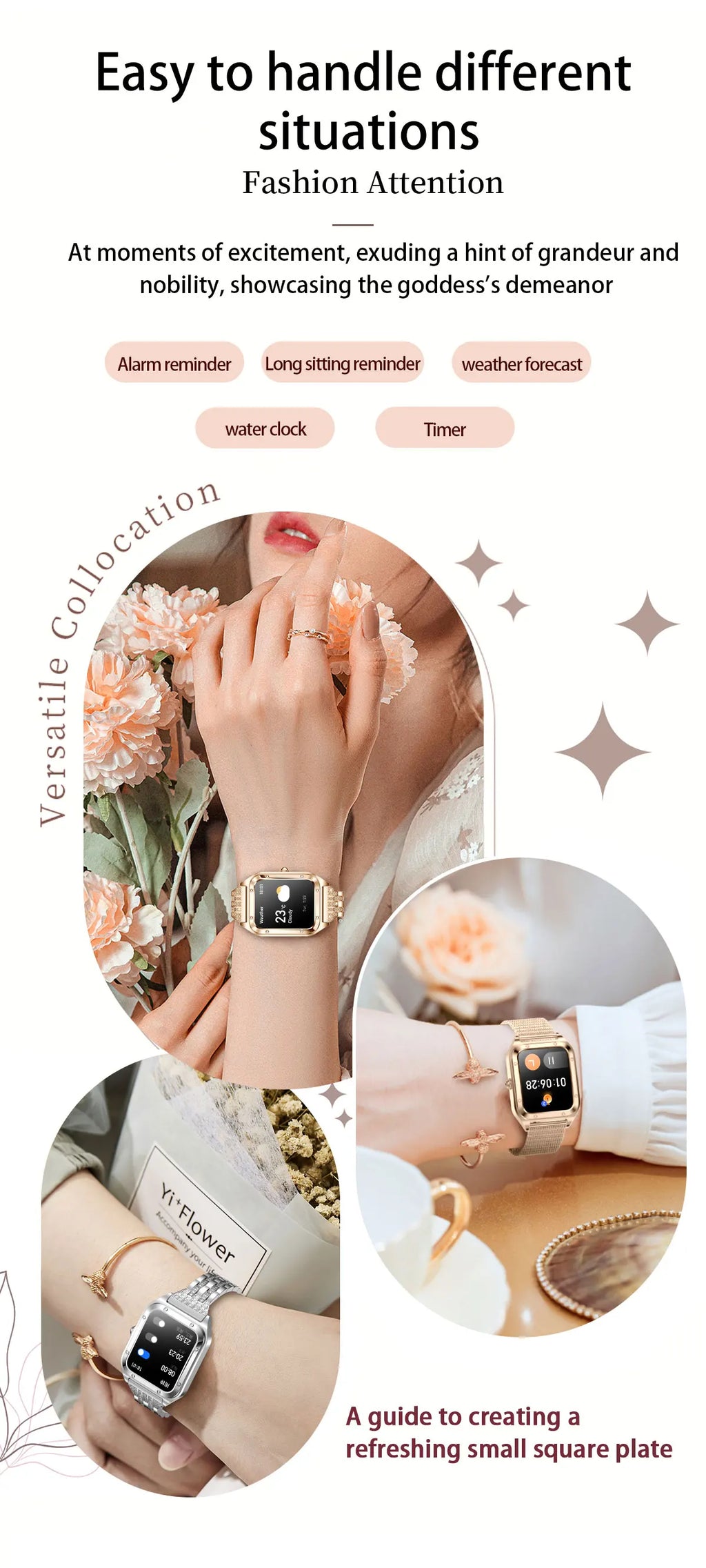2026Ultra Thin Fashion Smart Watch For Women Screen Always Display Time Sports Bracelet Bluetooth Call 1.59" AMOLED Woman Watch