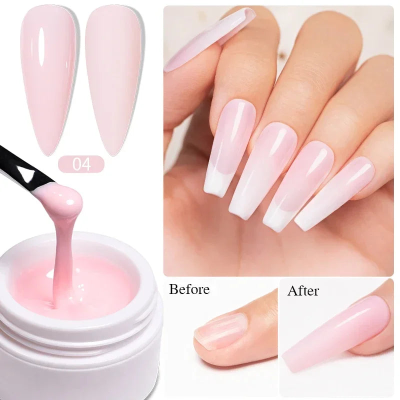 3D Sculpture Gel Nail Polish 15ml - Professional Soak Off Formula Permanent Makeup Machines Creamy Extension 04 Tidesmit