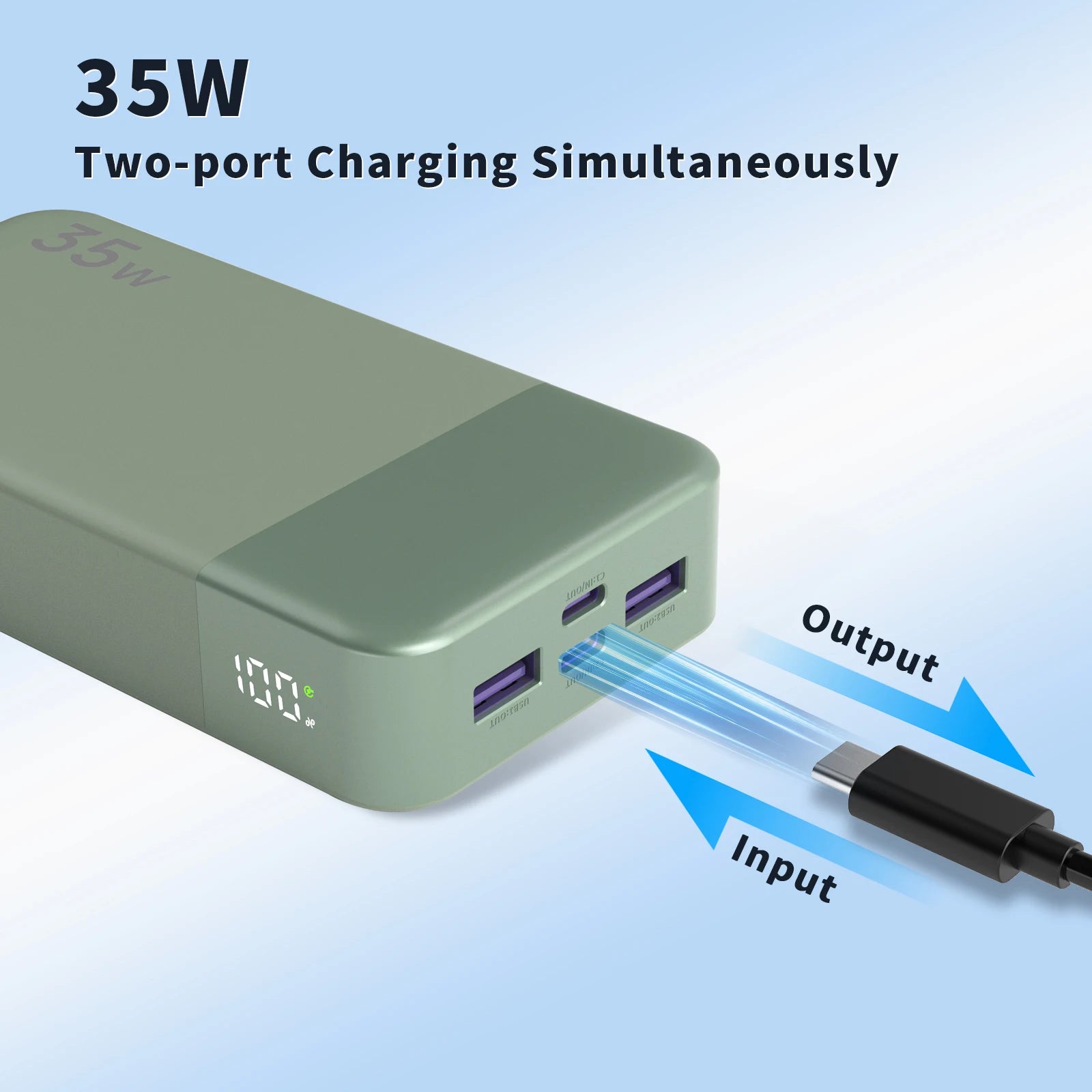 Portable Charger 20000mAh 35W PD Fast Charging Power Bank by Tidesmit Tidesmit