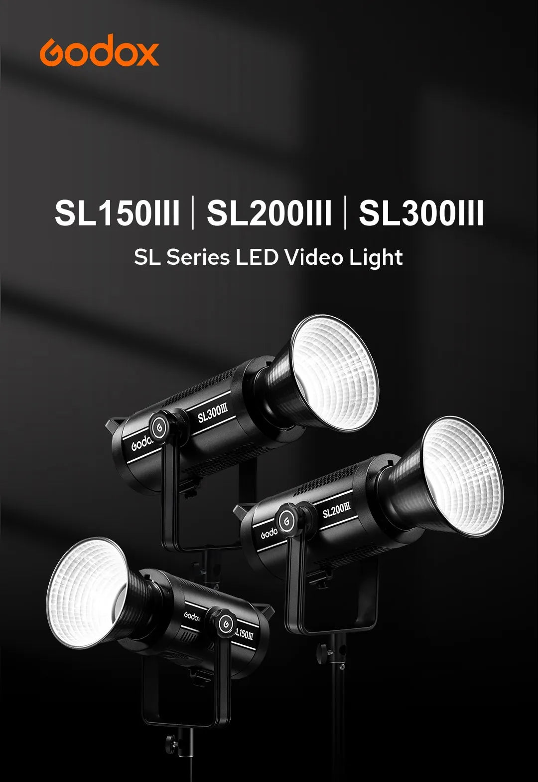 Godox SL150III 150W Daylight LED Video Light - Bowens Mount Studio Lighting Tidesmit