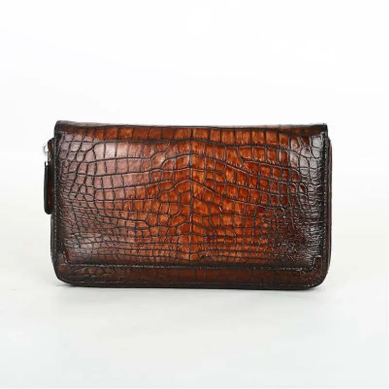 ourui Zipper male wallet Himalayan white long male handbags  men clutch bag
