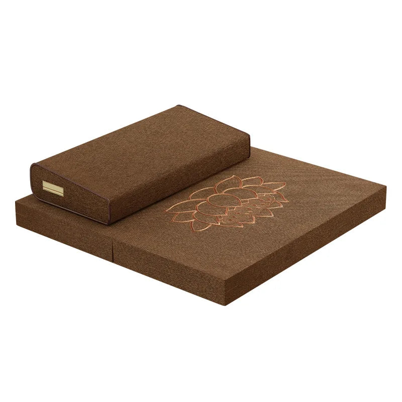 Seat Cushion Meditation Mat Futon Kneeling Meditation Home Thickened Folding Fabric Coconut Palm Zen Mat