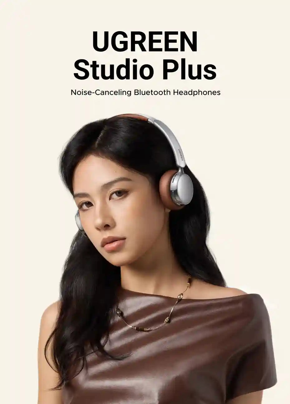 Active Noise Cancelling Wireless Headphones - Over-Ear Studio Monitor Tidesmit