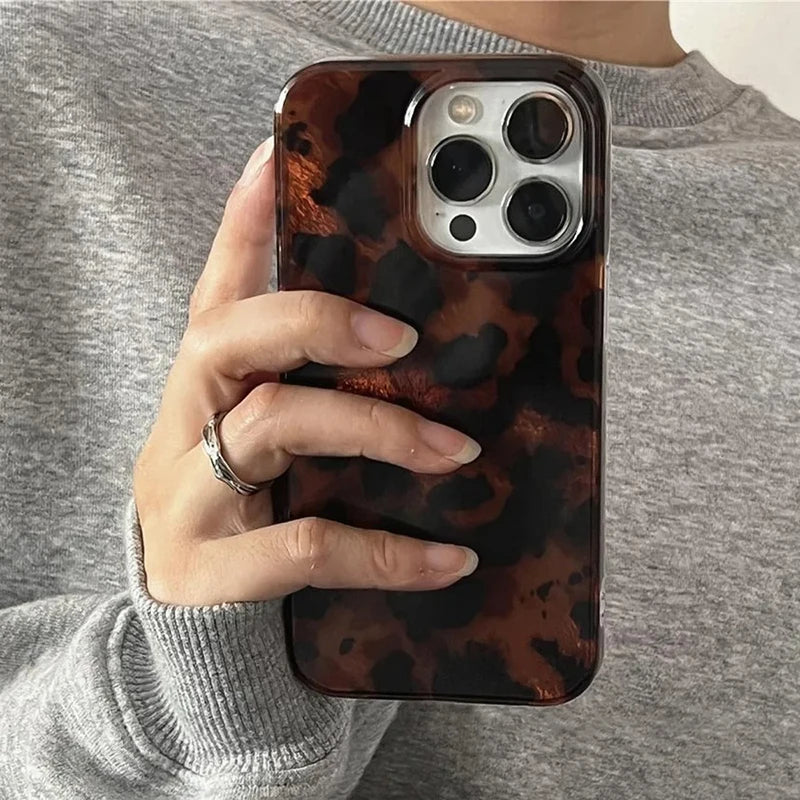 Amber Texture Phone Case for iPhone 17 Pro Max - Military-Grade Protection Tidesmit
