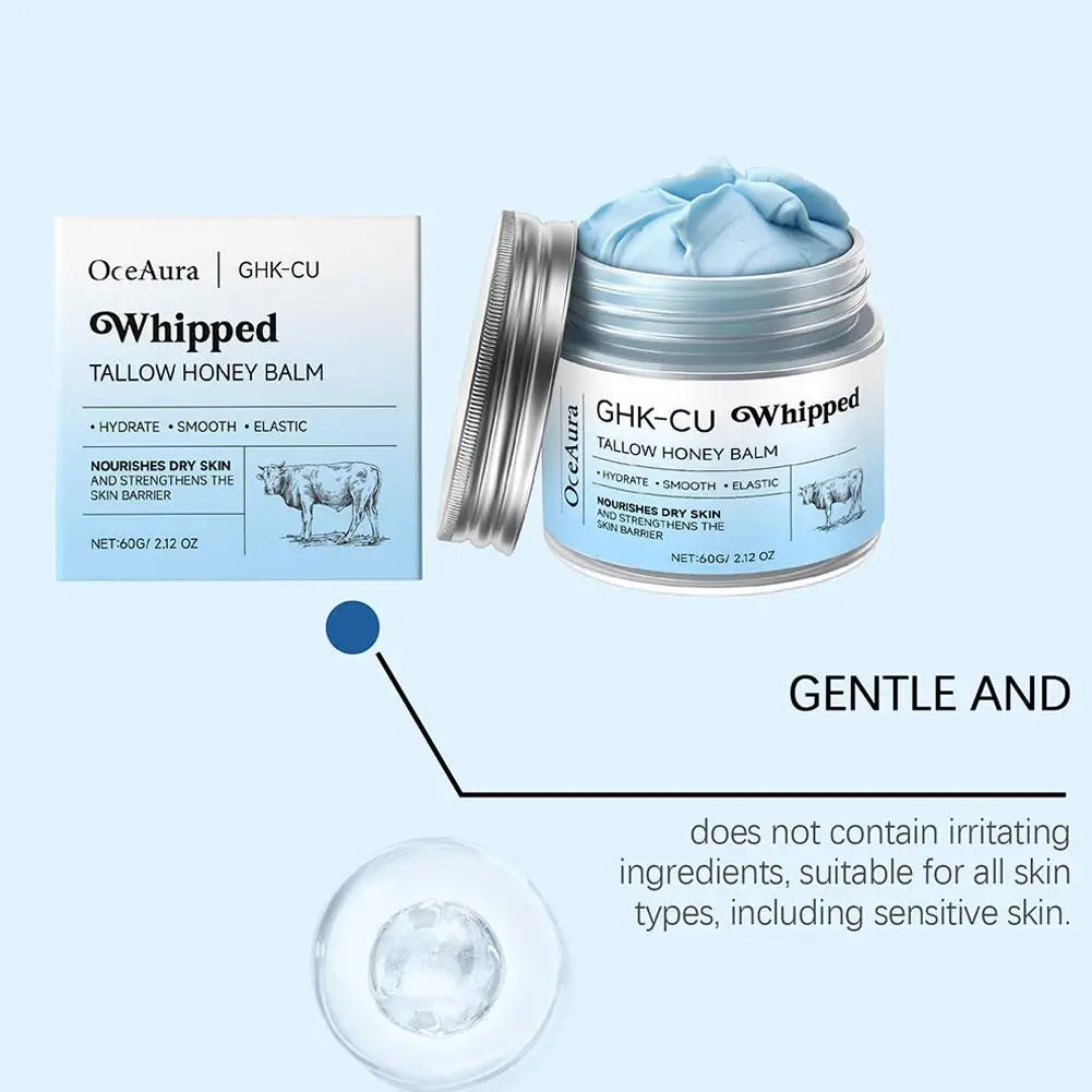 Copper Peptides GHK-Cu Beef Tallow Cream Blue Balm Manuka Honey Deep Moisturizing Nourishing Repair Barrier for All Skin Types