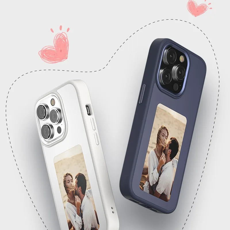 NFC Smart E-Ink Phone Case for iPhone 16 Pro Max - DIY Custom Display Tidesmit