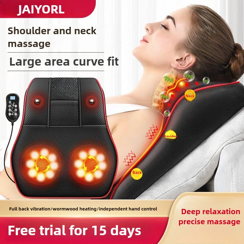 Electric Cervical Neck Massager with Heat Therapy and Airbag Traction Back Massage Instrument Tidesmit
