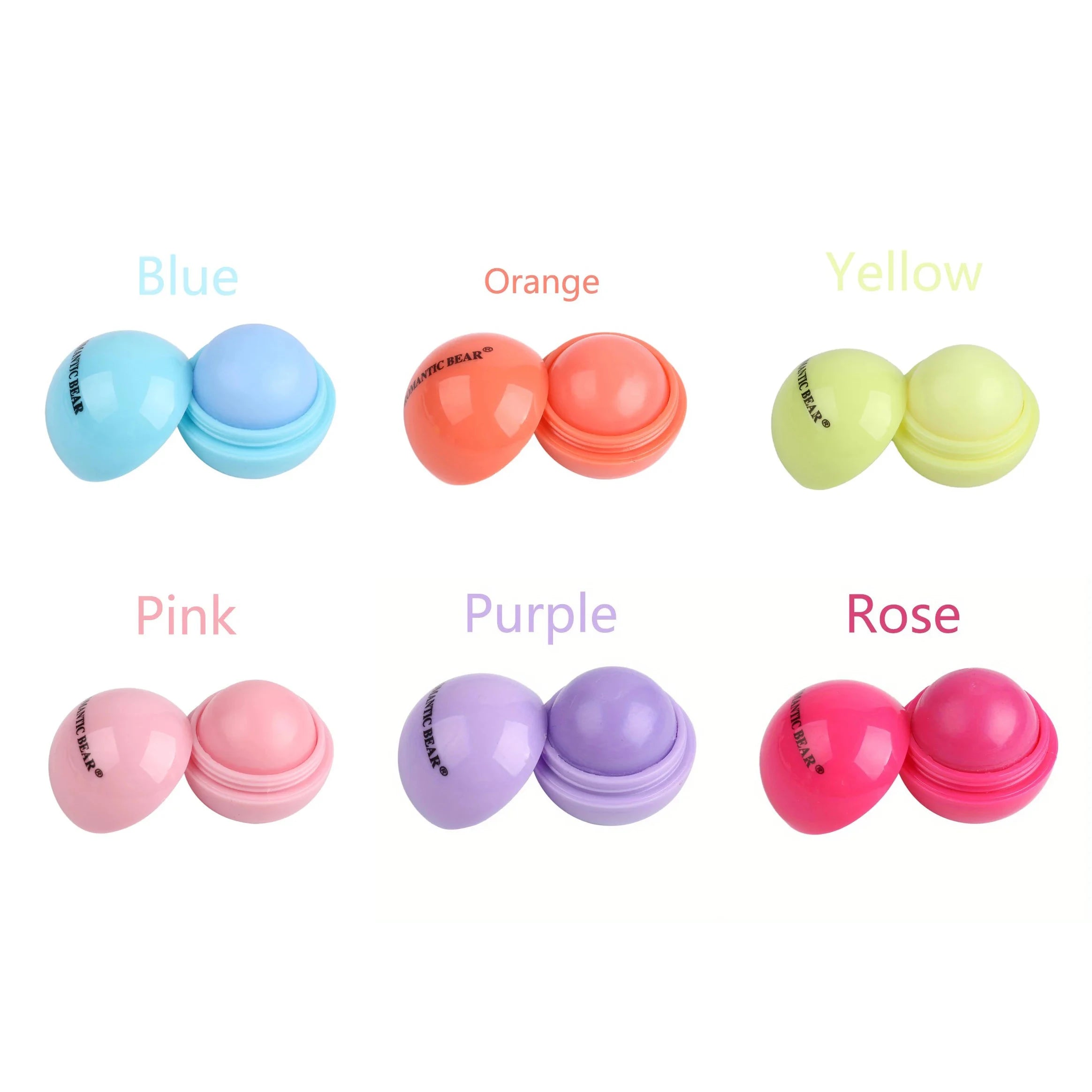 Ball Shaped Hydrating Lip Balm Set - 6pcs Nourishing Lip Care Lip Care 6pcs Tidesmit