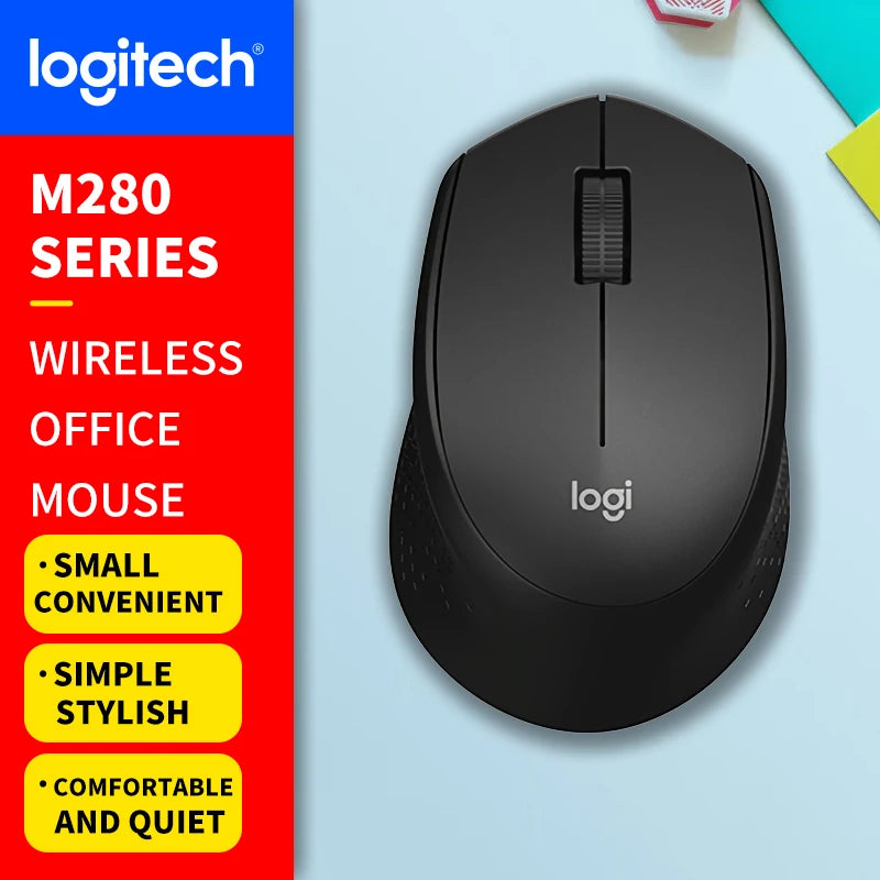 Logitech (M) Series Wireless Wired Office Mouse for Laptops, Quiet and Portable for Business and Home Use M650 M350 M350P M185