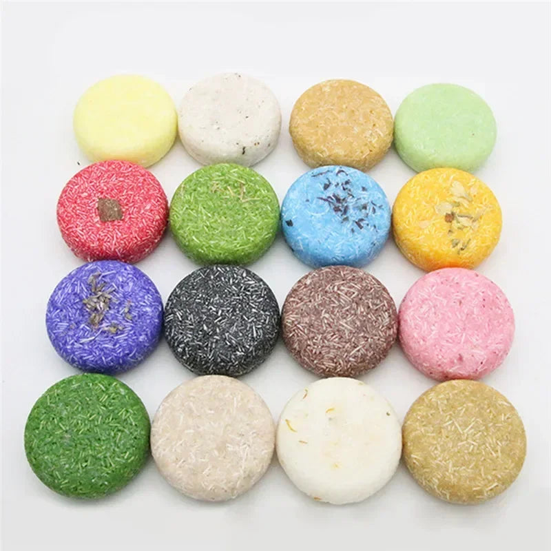14 Style Ginger Handmade Shampoo Soap Cold Processed Soap Solid Shampoo Bar Pure Plant Hair Shampoos Hair Care Bar Soap