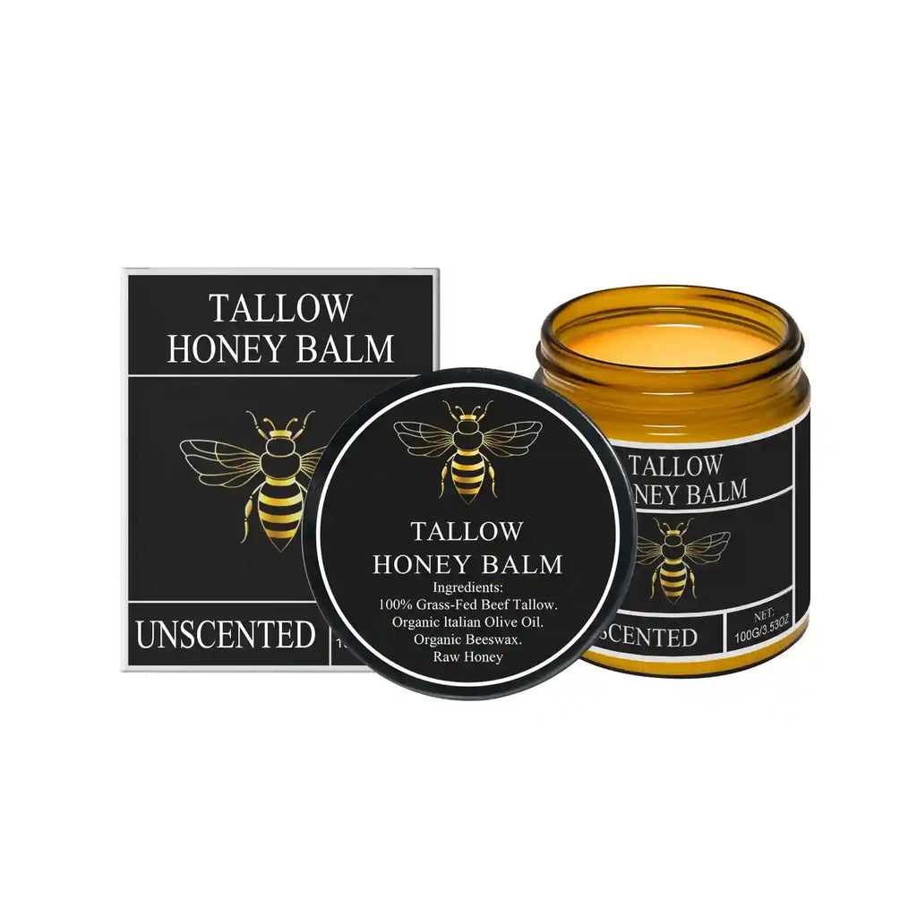 Beef Tallow and Honey Lip Treatment - 100g Moisturizing Balm Lip Care Tidesmit
