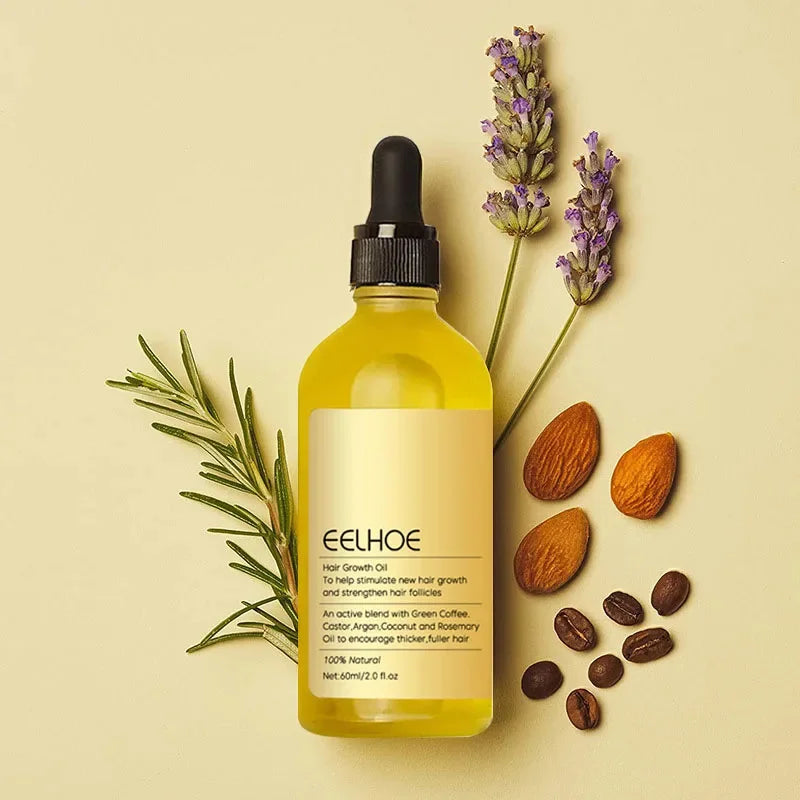 Tidesmit Hair Growth Essential Oil: Natural rosemary, coffee, & castor oil scalp treatment to prevent hair loss.