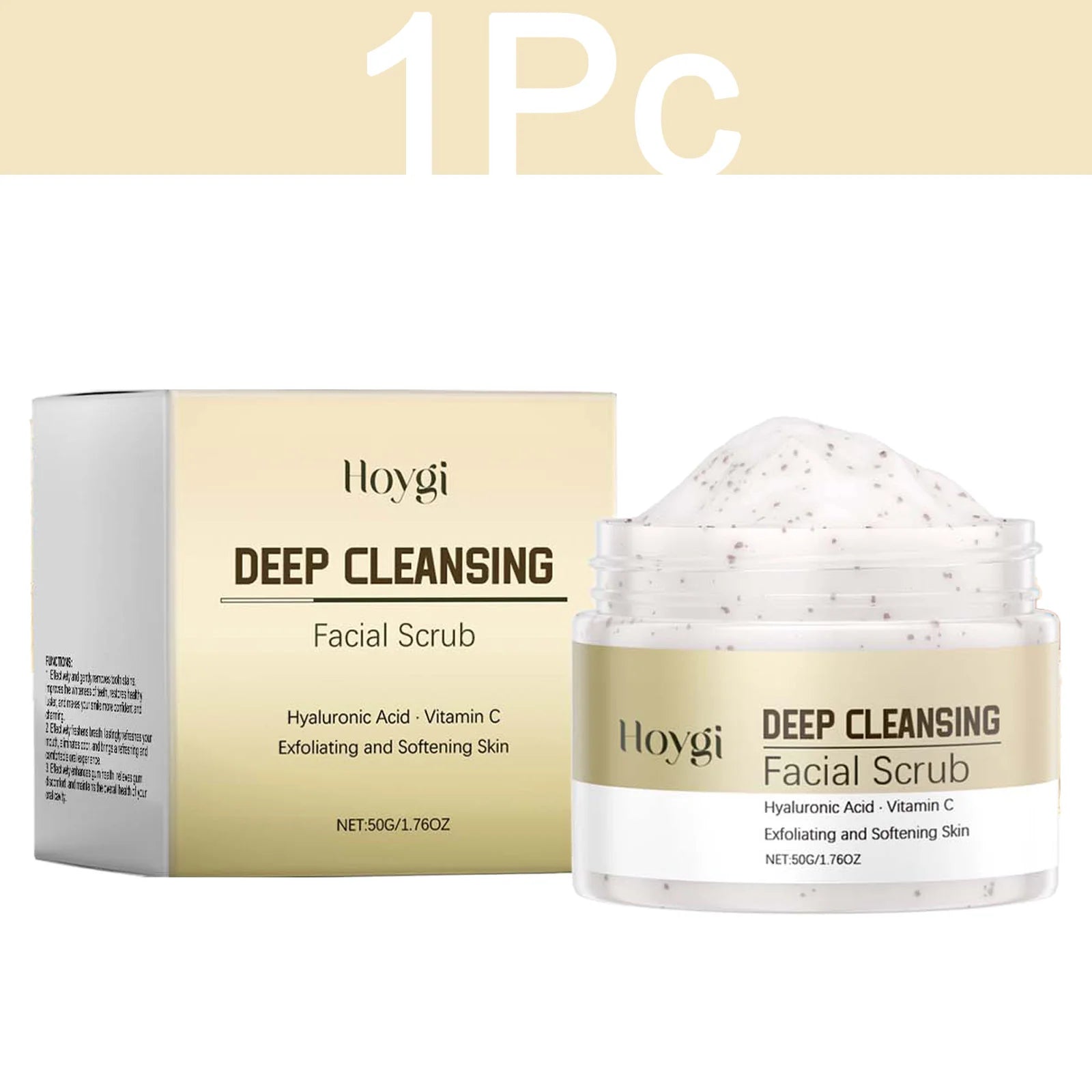 Facial Exfoliating Scrub for Deep Pore Cleansing | Tidesmit EU Scrubs Treatments 1 Pc Tidesmit