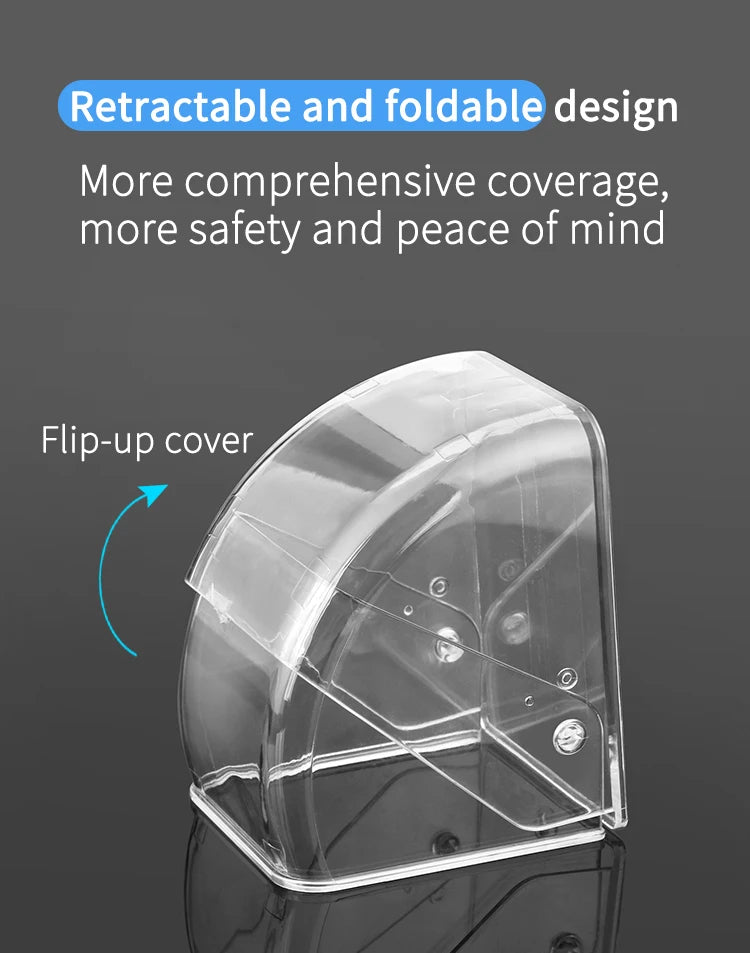 CACAZI Waterproof Cover For Wireless Doorbell Button Smart Ring Chime Button PC Transparent Outdoor Rain-cover Home Case New