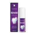 Tidesmit purple whitening toothpaste for stain removal, color correcting, and yellowing teeth repair