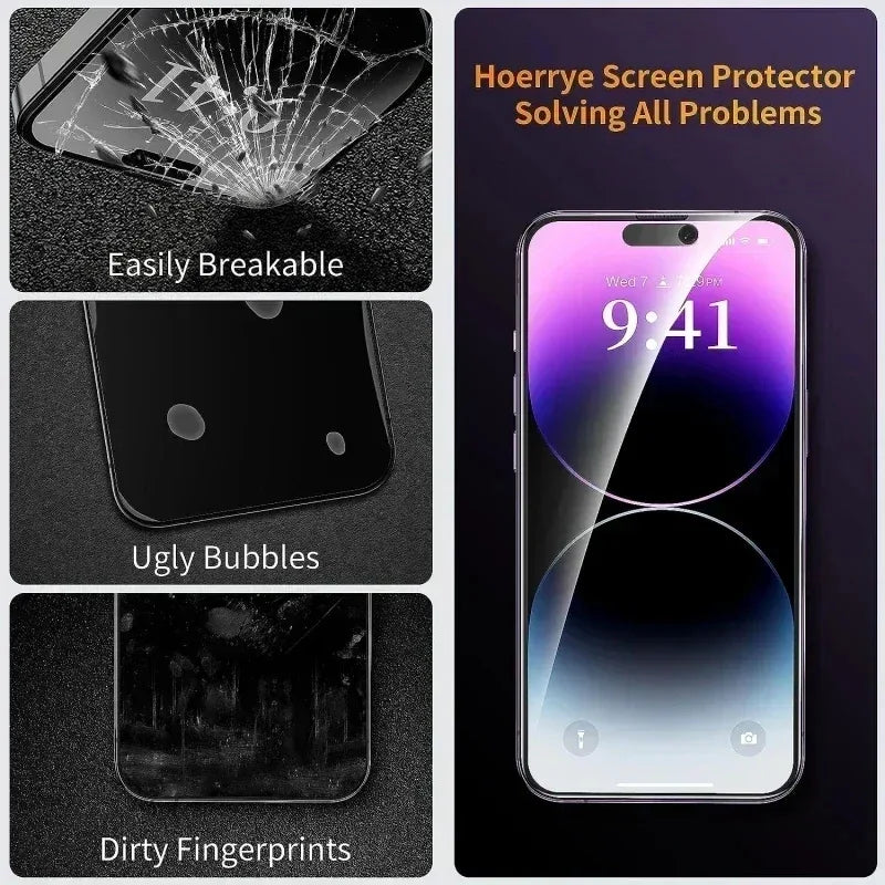 Privacy Screen Protector for iPhone 16 Pro Max - 9H Anti-Spy Tempered Glass Tidesmit