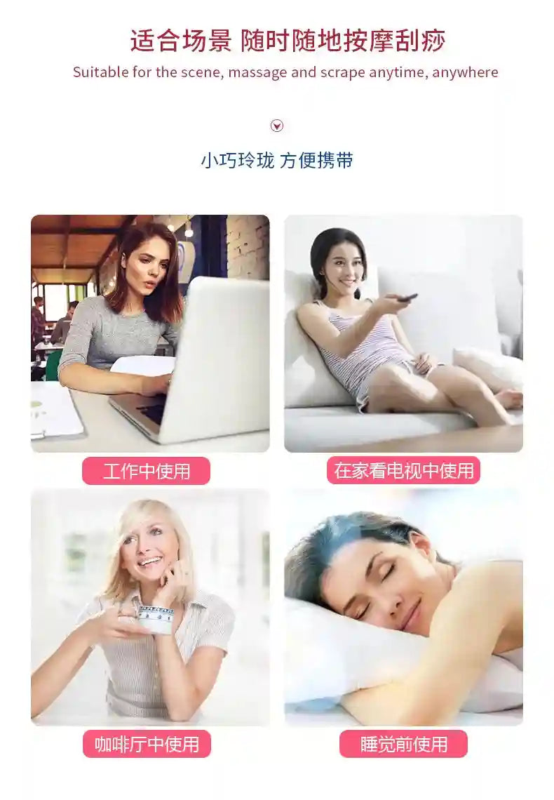 Jade Roller and Gua Sha Facial Massage Set - Natural Skin Rejuvenation Massage Roller Tidesmit