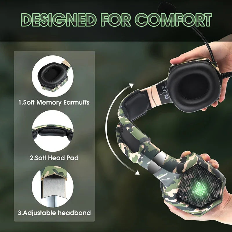 Tidesmit Wired Gaming Headset with Mic | Stereo Audio | 3.5mm Jack Tidesmit