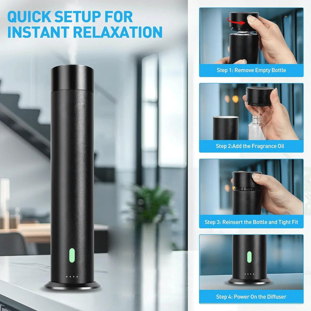 Smart WiFi Essential Oil Waterless Fragrance Diffuser Home Scent Aromatherapy Tuya App Diffusers Luxury Scenting Hotel Diffuser