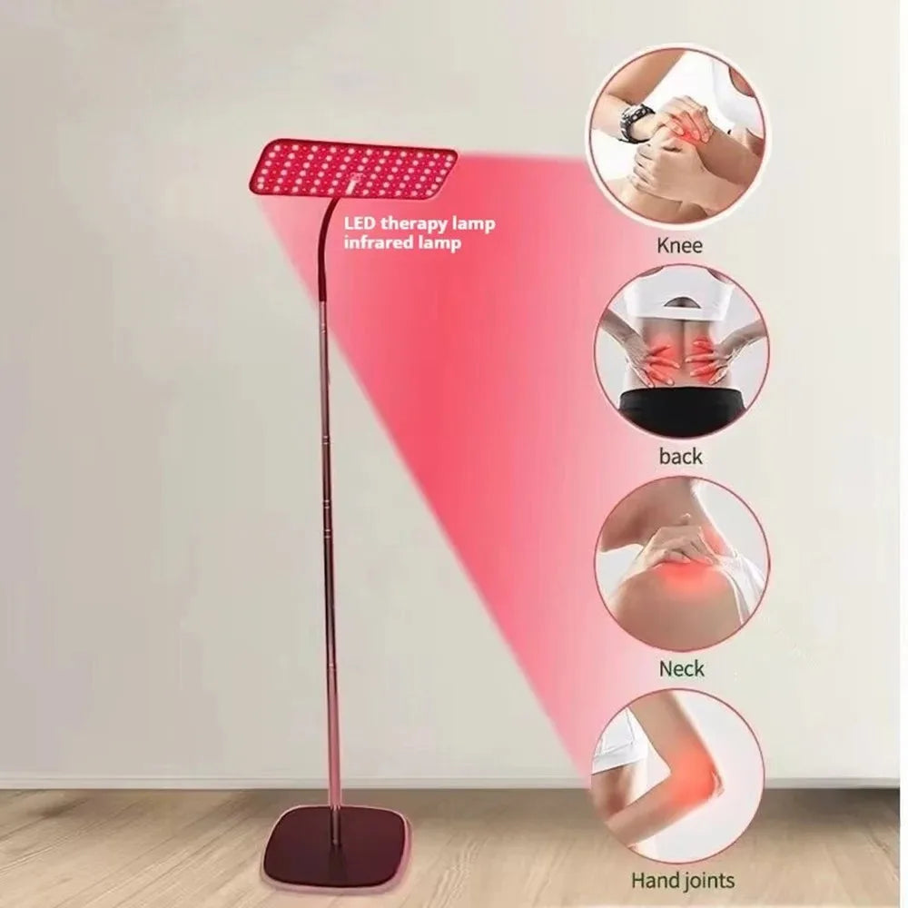 660nm &850nm Infrared Light Device 25W LED Red Light Therapy Lamp with Stand Facial Skin Care for Relief Muscle Joint Pain