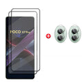 6-in-1Tempered Glass For Xiaomi Poco X7 Pro Lens Glass For Poco X7 Pro Protective Full Screen Protector For Poco X7 Pro AE 2 Glass and 2 Lens For Poco X7 Pro Tidesmit