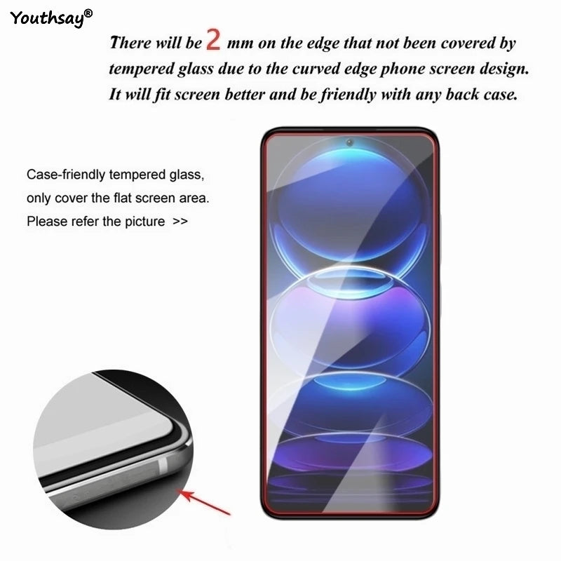 6in1 Full Gule Glass For Xiaomi Poco C85 Tempered Glass Poco C85 Screen Protector Protective Phone Camera Lens Film Poco C85 AE Tidesmit