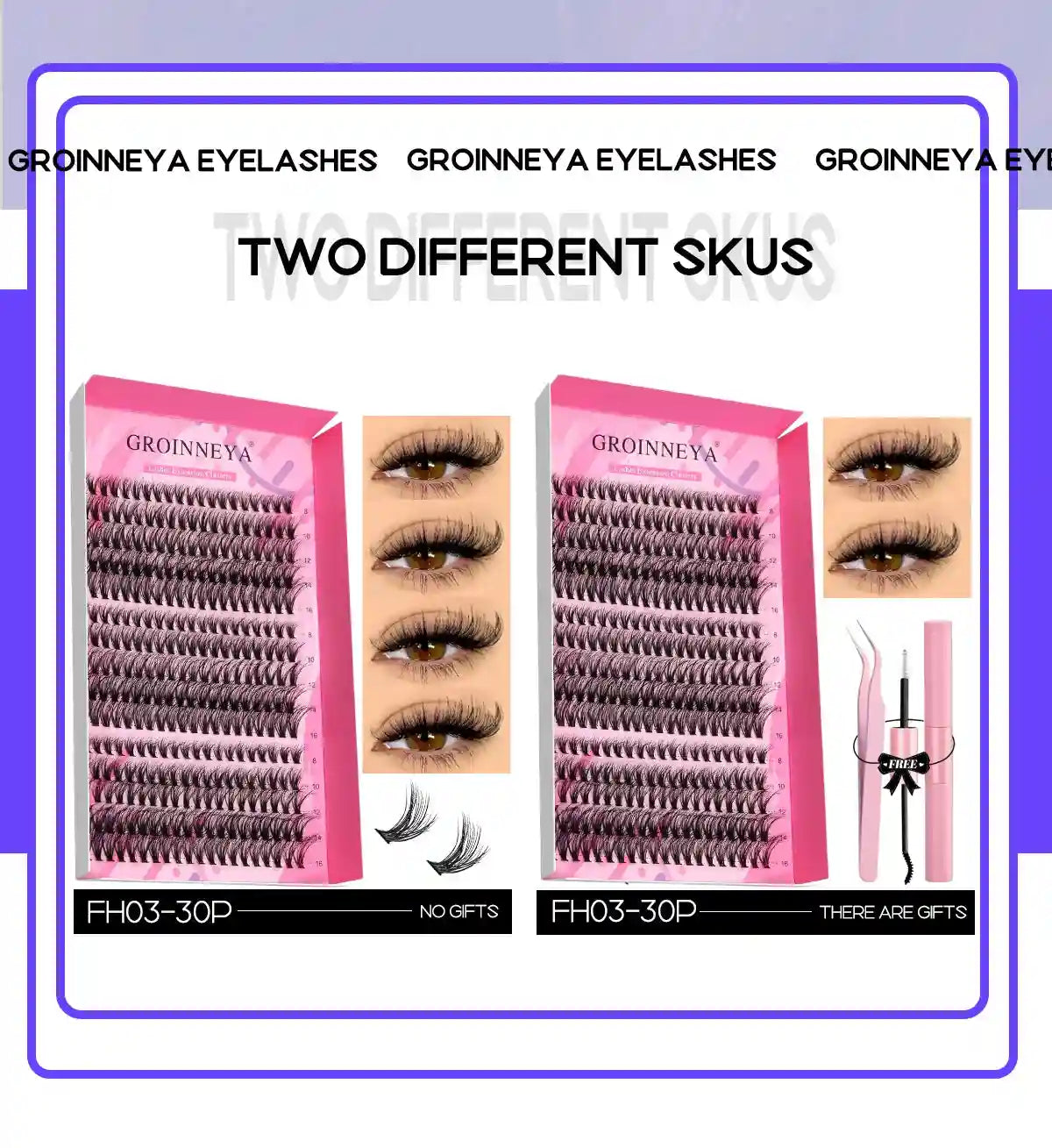 DIY Lash Extension Kit with Bond and Seal - Pro Cluster Set Lip Care Tidesmit